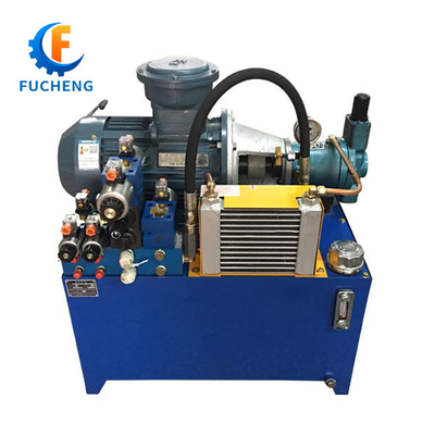 Estação hidráulica Fucheng 12V/24V AC 220V/380V com estrutura padrão e motor de pistão