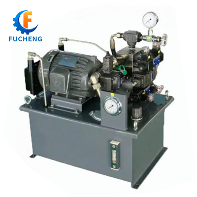 Estação hidráulica Fucheng 12V/24V AC 220V/380V com estrutura padrão e motor de pistão