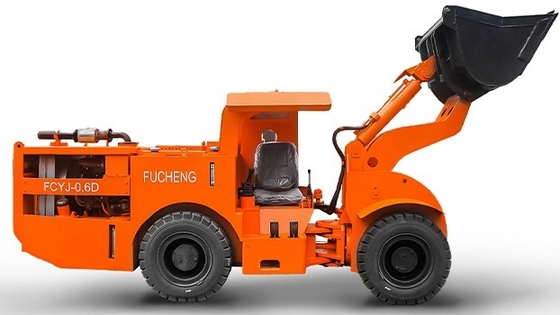 Mineração de energia 0.6m3 Subterrâneo Diesel Mineração Roda LHD Carregador FCYJ-0.6D