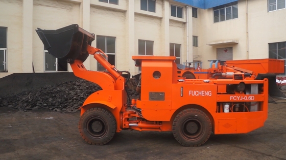 Mineração de energia 0.6m3 Subterrâneo Diesel Mineração Roda LHD Carregador FCYJ-0.6D