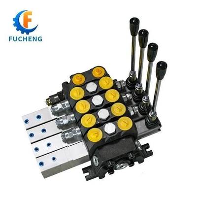 Fucheng DCV100/2-S válvula de controlo direcional hidráulica de fluxo 100LPM para pedido do cliente