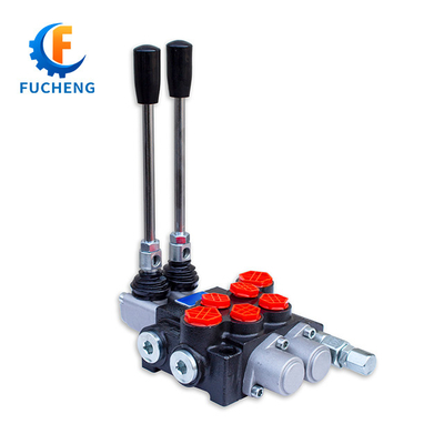 40lpm 6 bancos joystick válvulas de controlo monobloco hidráulico para carregador frontal e tractor Fucheng