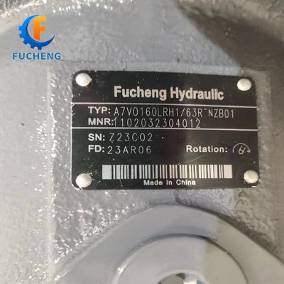 180 cm3 de cilindrada Motor giratório hidráulico Rexroth A7VO55DR/63R-VZB01 com consumo