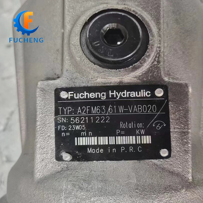 3000 RPM Deslocamento padrão Rexroth A2FM80/61W-VAB-020 Motor hidráulico para Fucheng