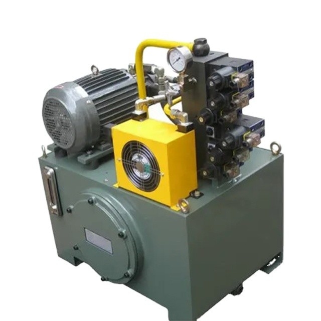 Estação hidráulica Fucheng 12V/24V AC 220V/380V com estrutura padrão e motor de pistão